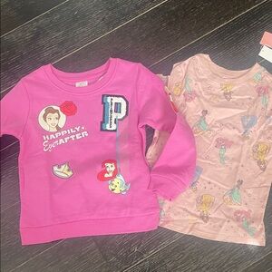 Disney Pink and Peach Kids Shirts